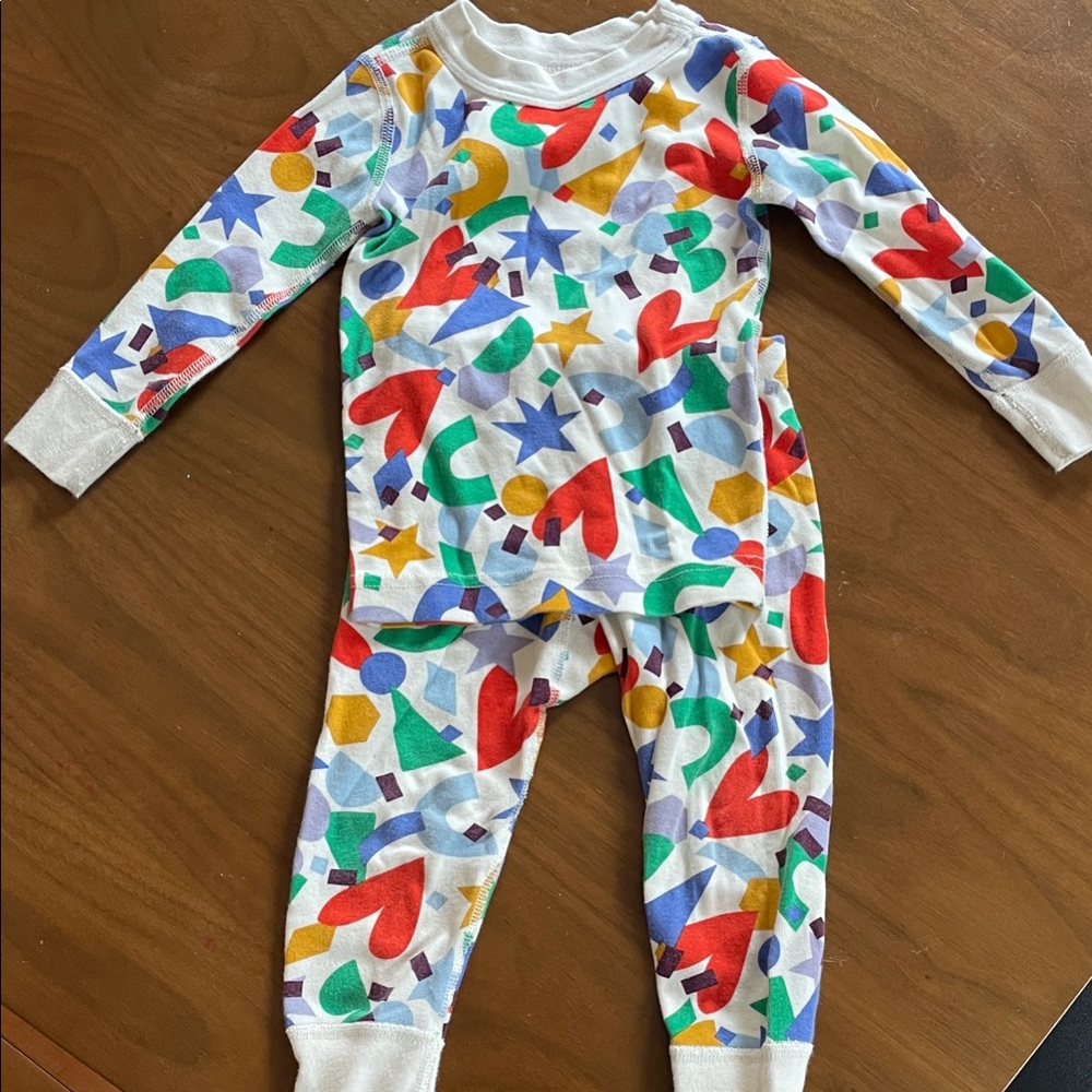 Hanna Andersson Multicolor Geometric Kids Pajamas